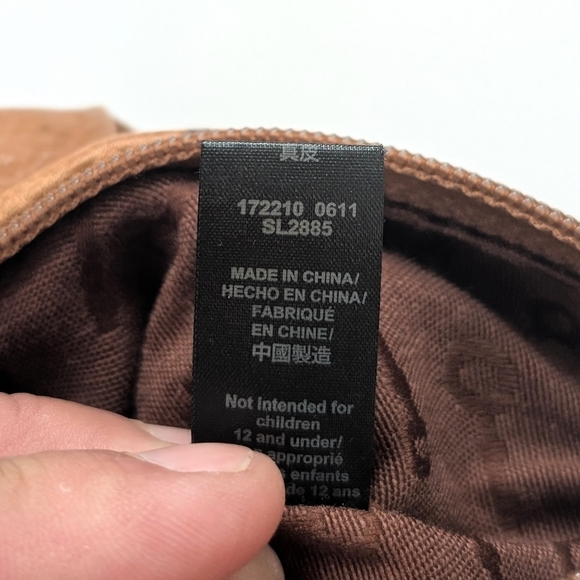 Fossil little crossbody tan pebbled leather bag Style SL2885 - Picture 8 of 10